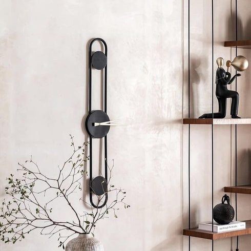 Long minimalist Wall Clock